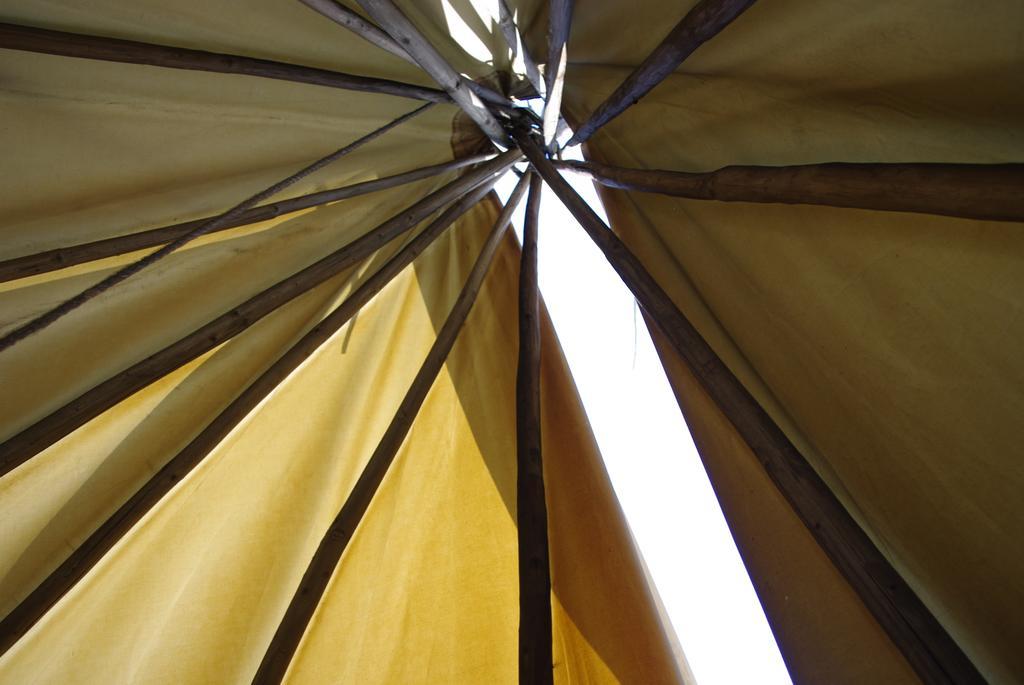 Les Tipis Du Bonheur De Vivre Hotel Brûlon Buitenkant foto
